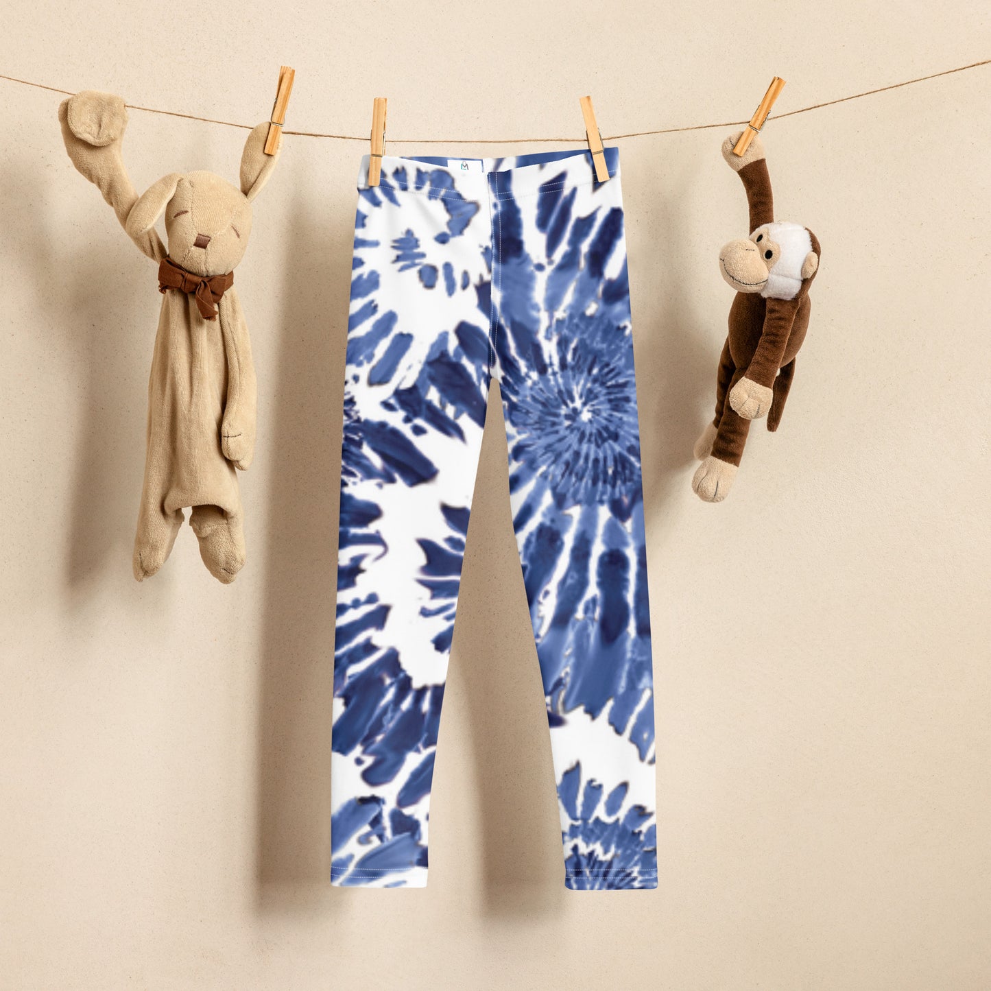 Dark Blue Tie Dye - Kid's Leggings