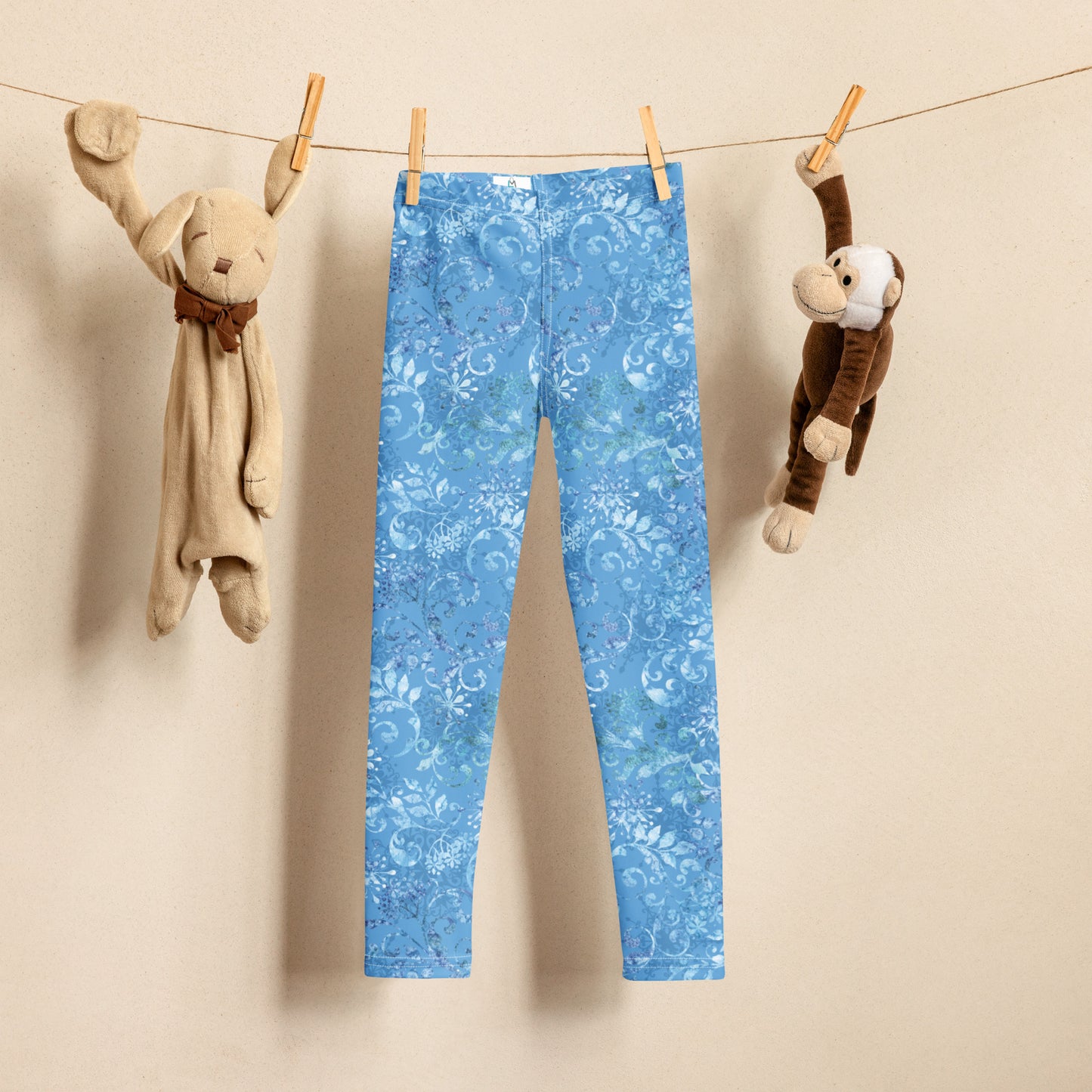Blue Winter 1 - Kid's Leggings