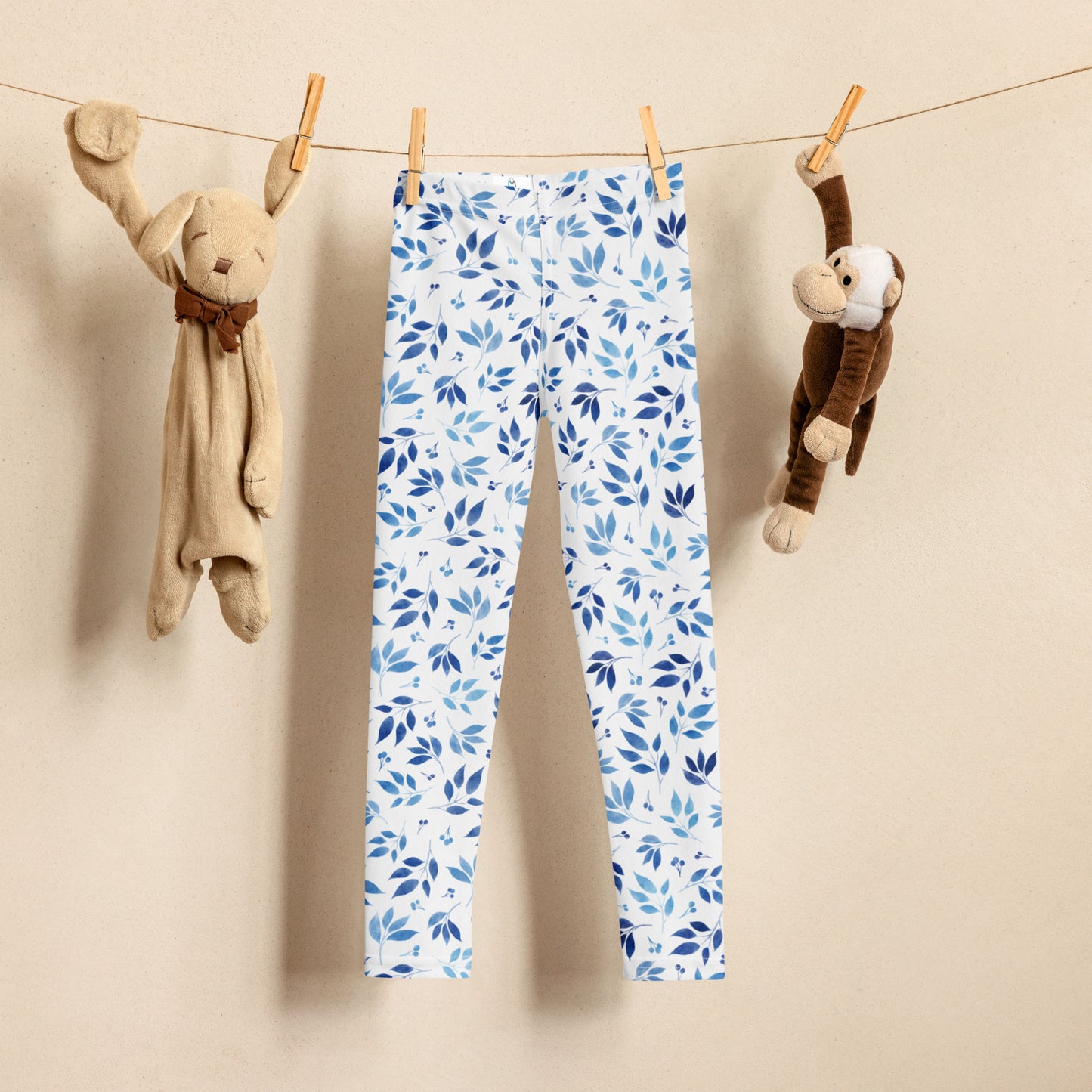 Blue Watercolor 5 - Kid's Leggings