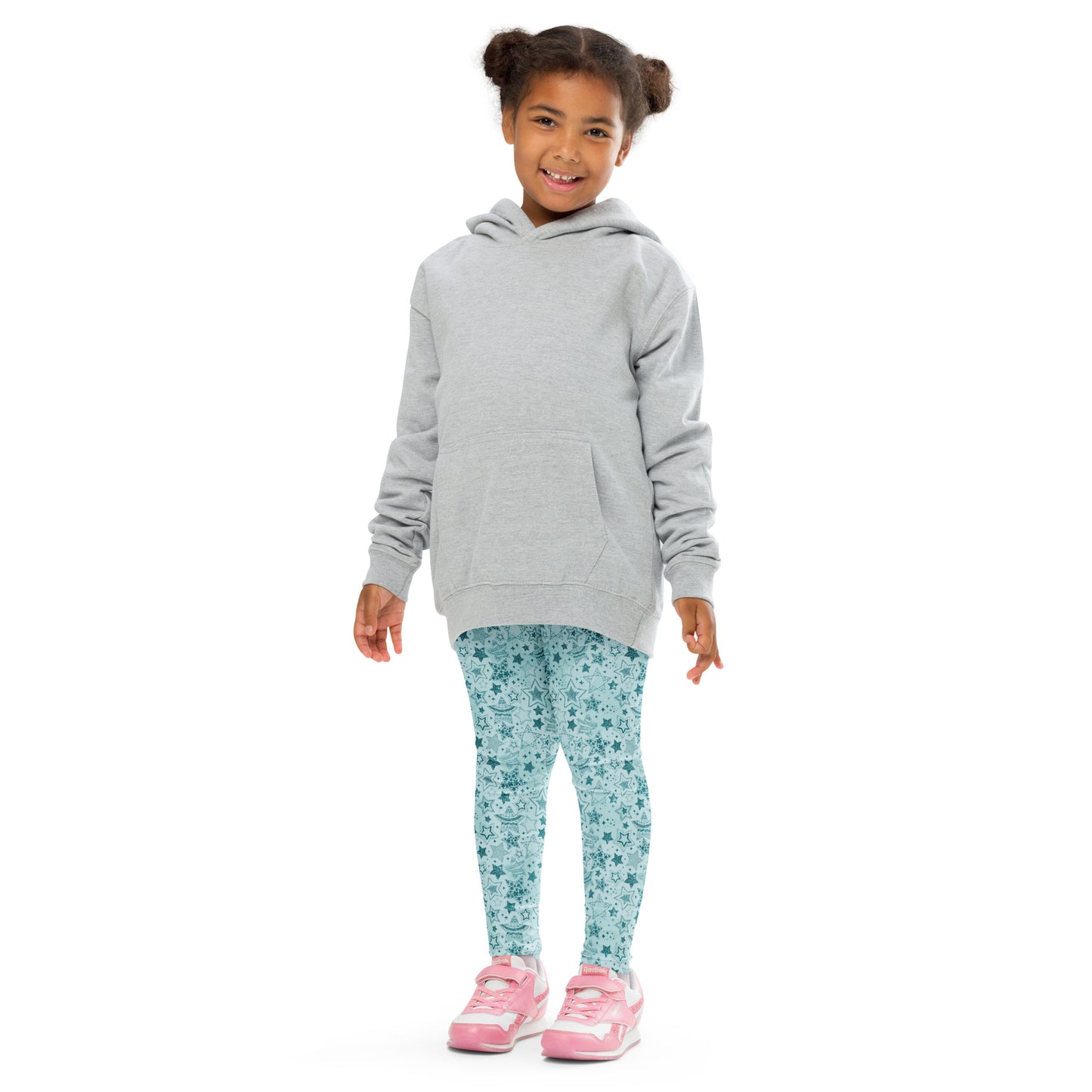 Teal Stars 73 - Kid's Leggings