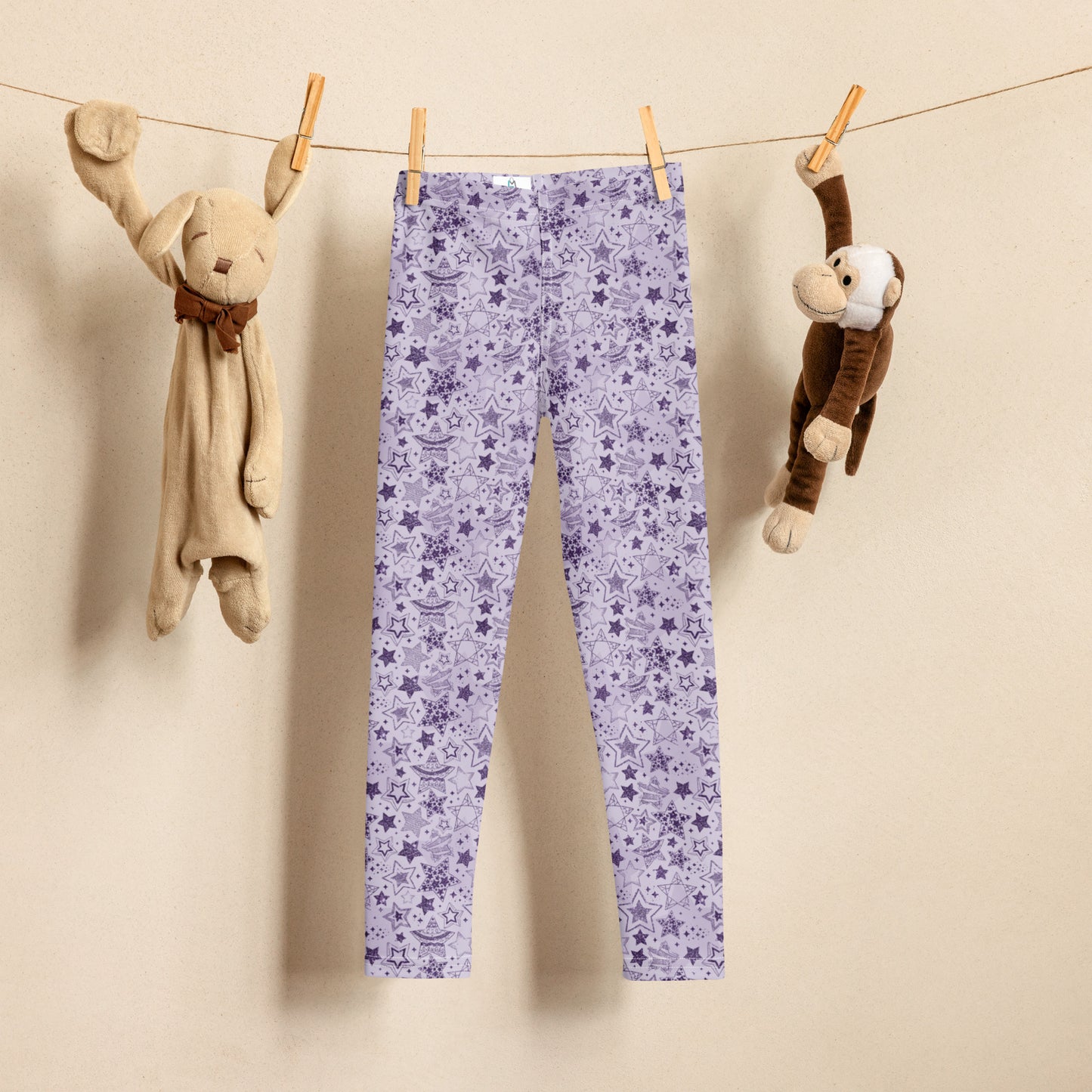 Purple Stars 51 - Kid's Leggings