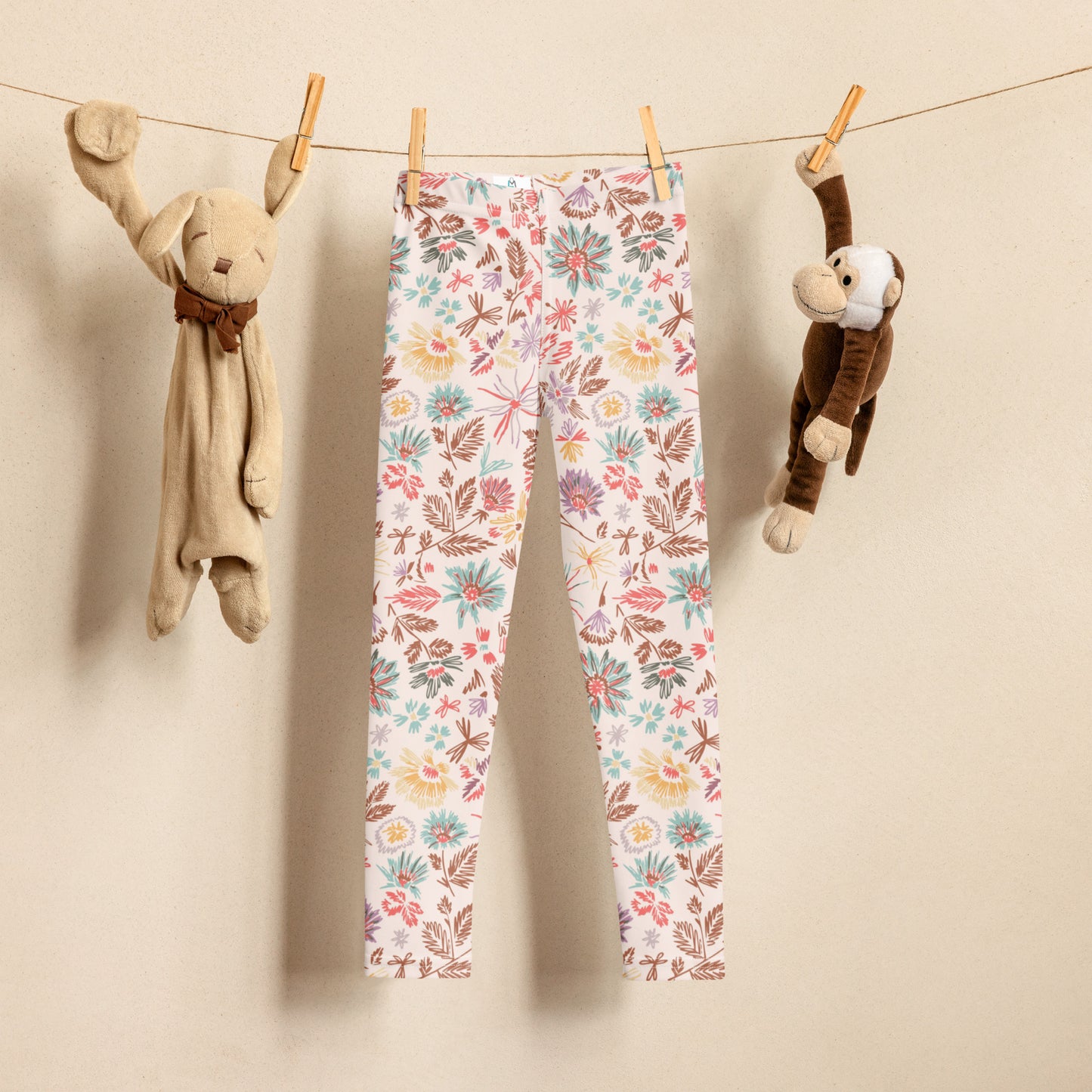 Hand Drawn Flowers 19 - Kid's Leggings