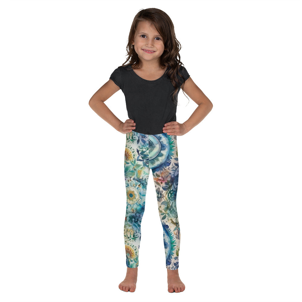Watercolor Mandala 7 - Kid's Leggings