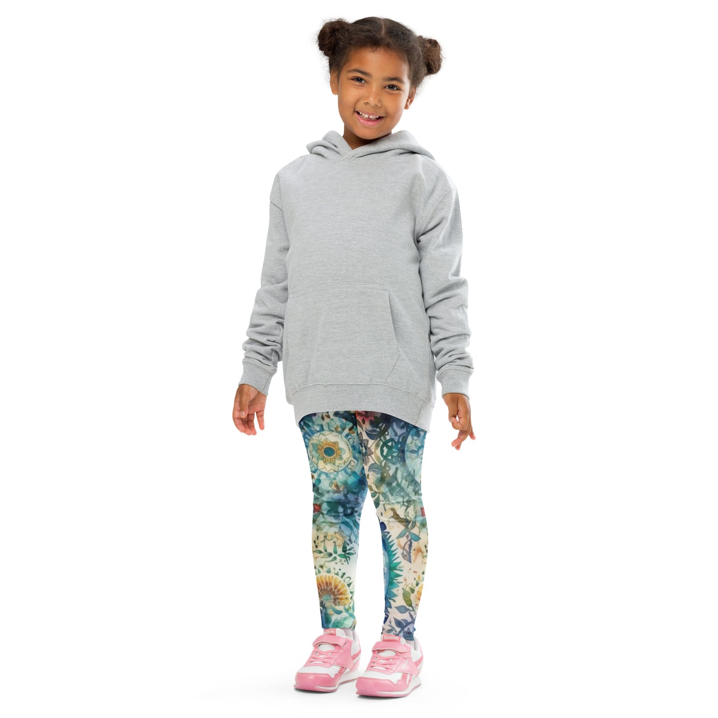 Watercolor Mandala 7 - Kid's Leggings