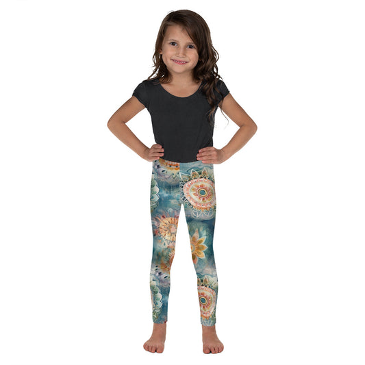 Watercolor Mandala 6 - Kid's Leggings