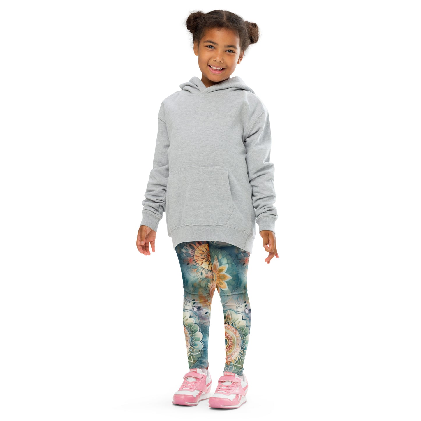 Watercolor Mandala 6 - Kid's Leggings