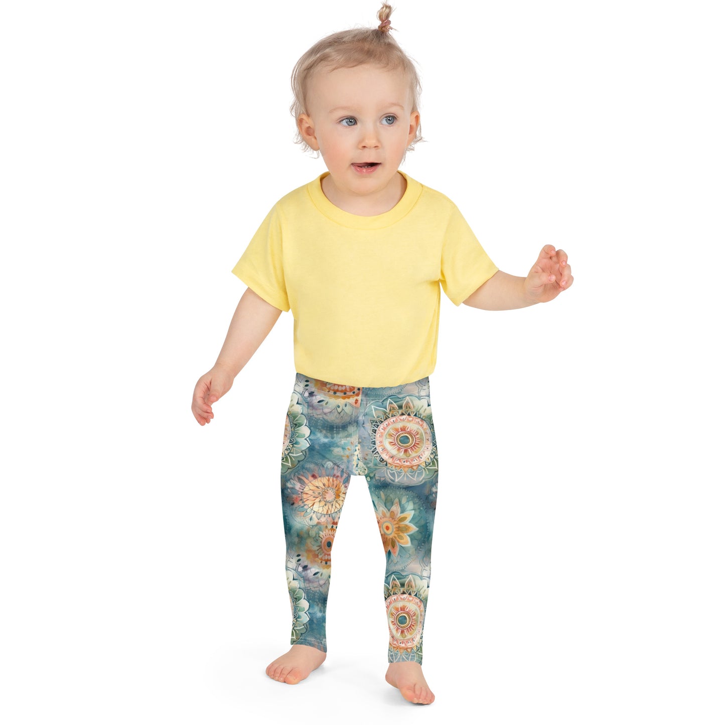 Watercolor Mandala 6 - Kid's Leggings