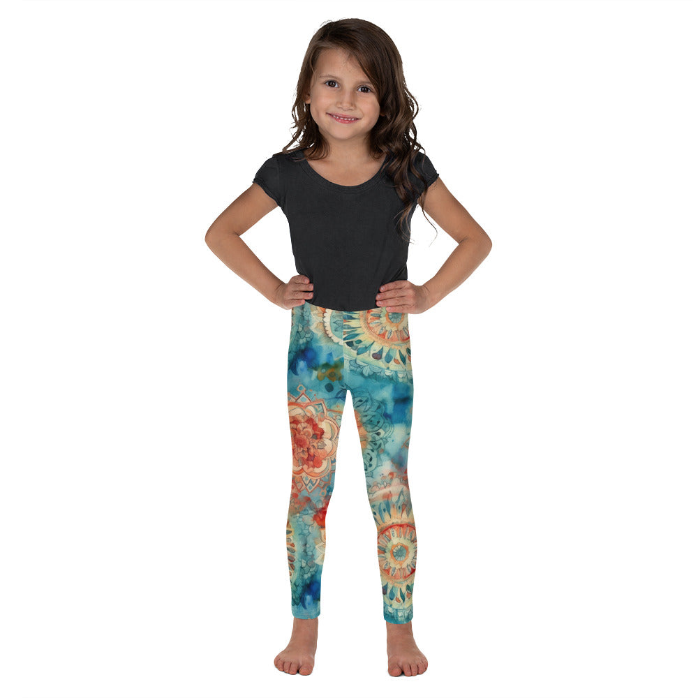 Watercolor Mandala 5 - Kid's Leggings