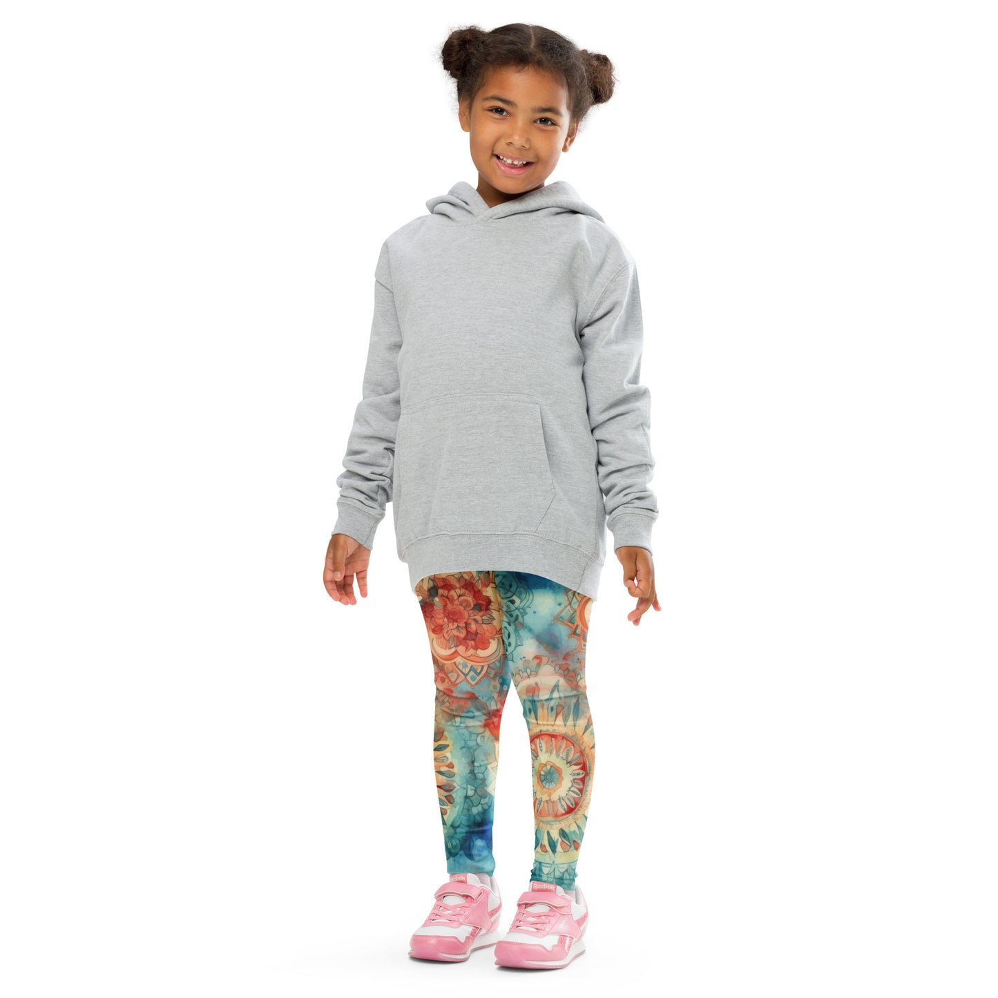 Watercolor Mandala 5 - Kid's Leggings