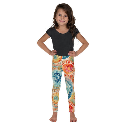 Watercolor Mandala 1 - Kid's Leggings
