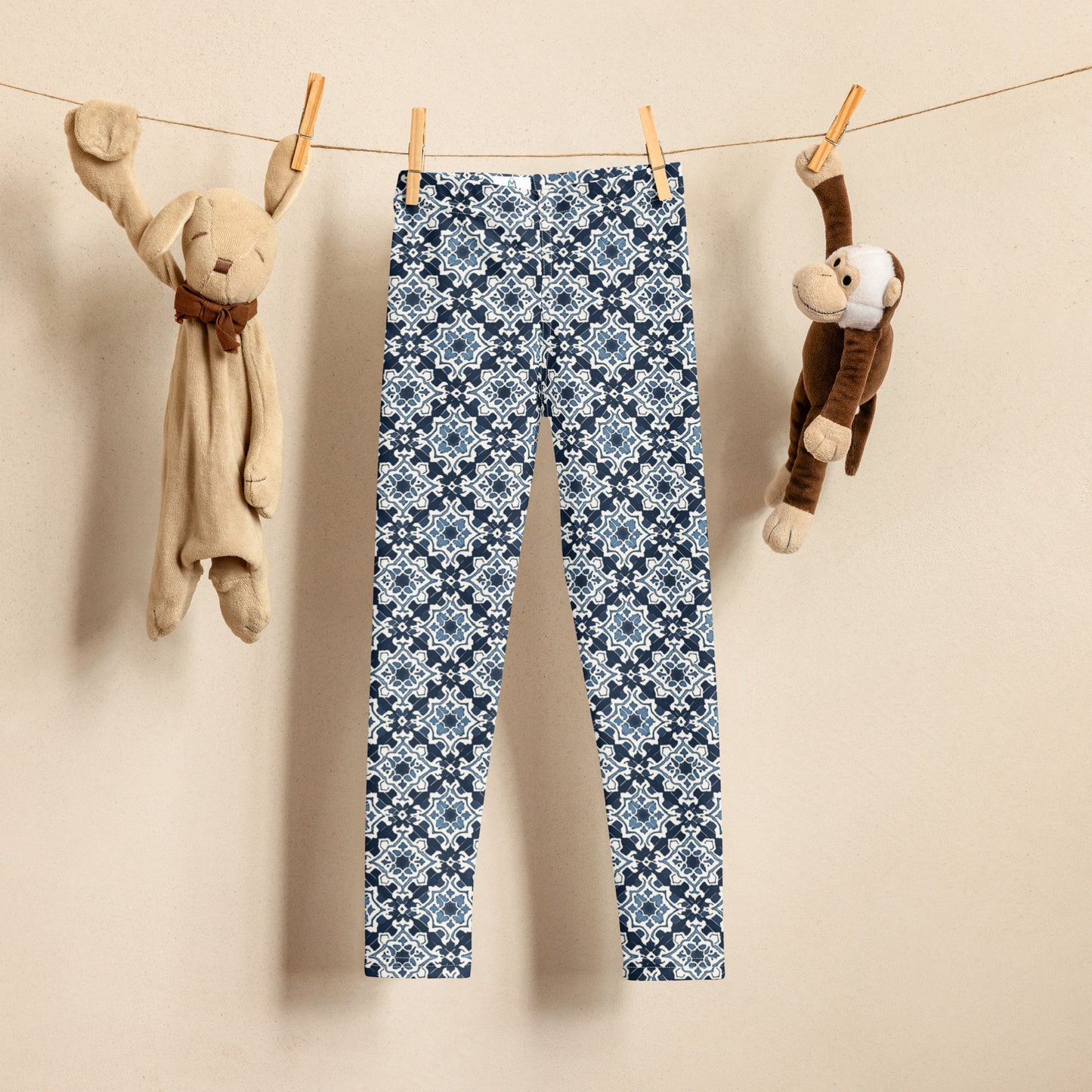 Blue Mosaic - Kid's Leggings