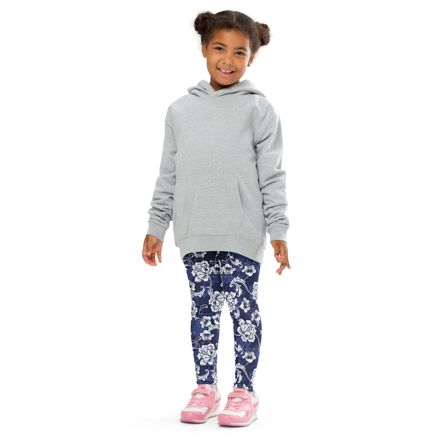 Blue and White Baroque - Kid's Leggings