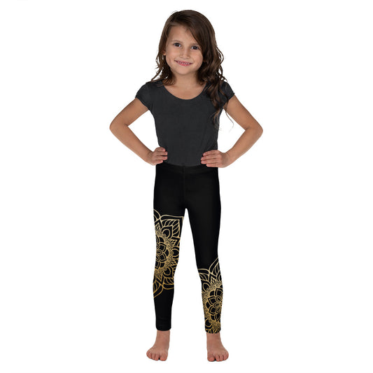 Black with Mandala - Kid's Leggings