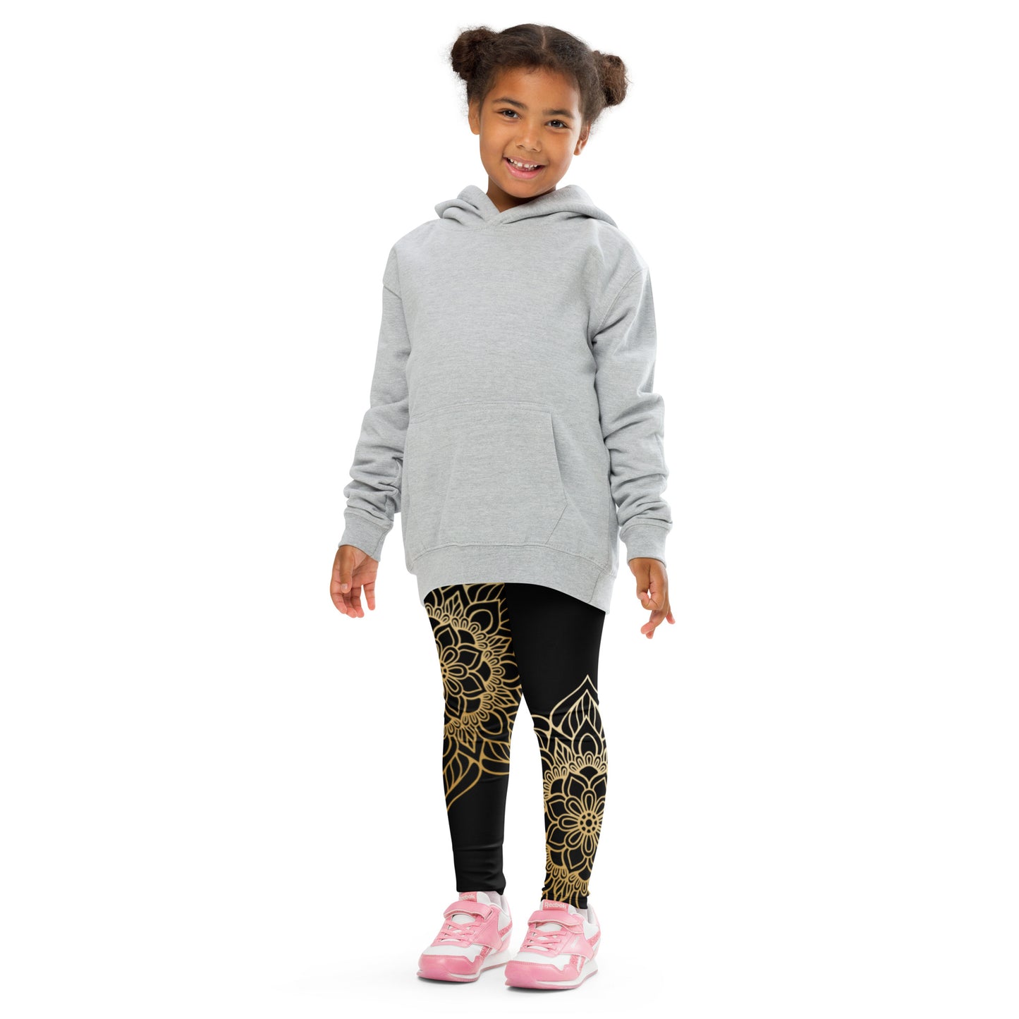 Black with Mandala - Kid's Leggings