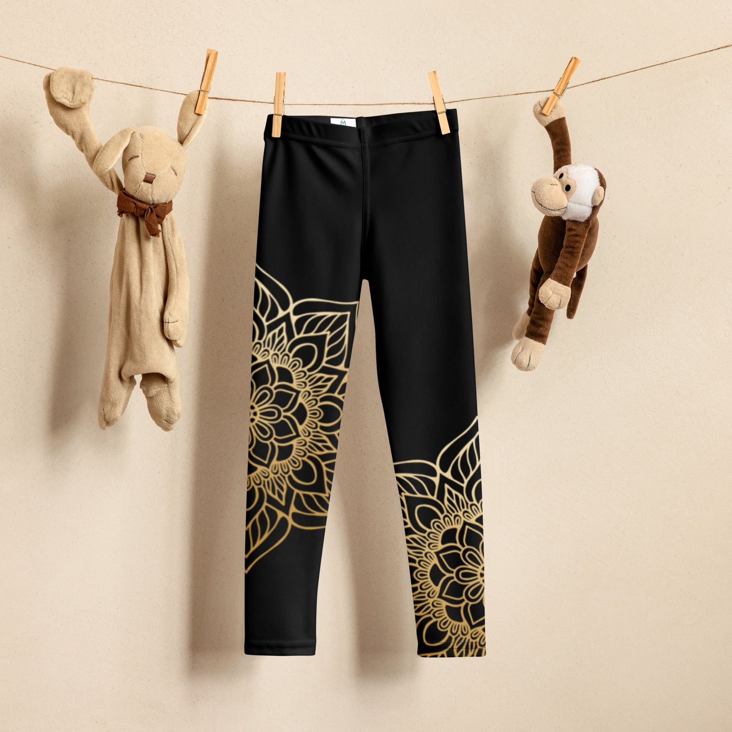 Black with Mandala - Kid's Leggings