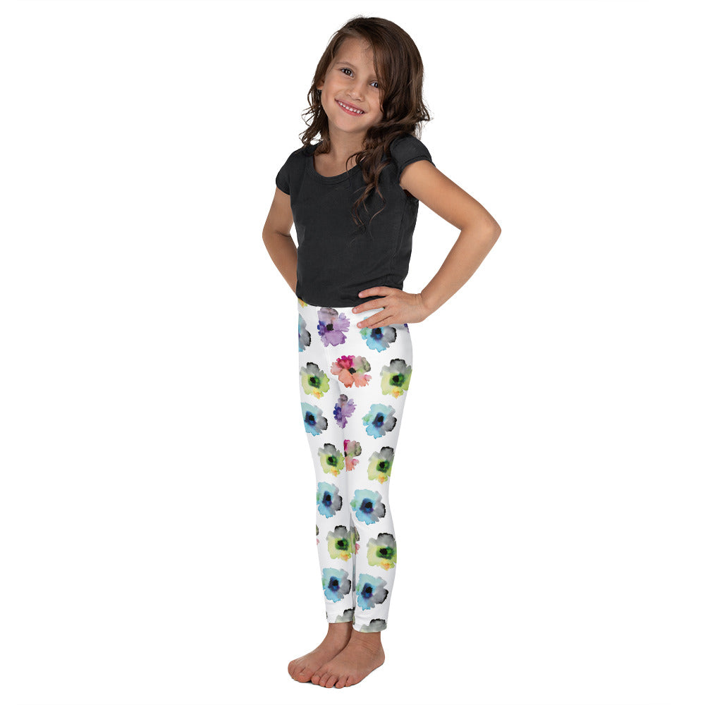 Watercolor Flowers - Kid's Leggings