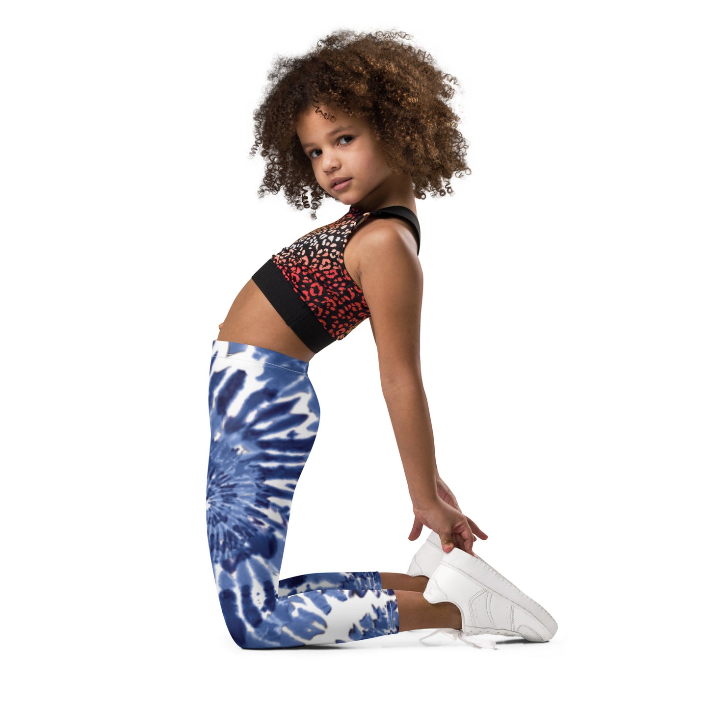 Dark Blue Tie Dye - Kid's Leggings