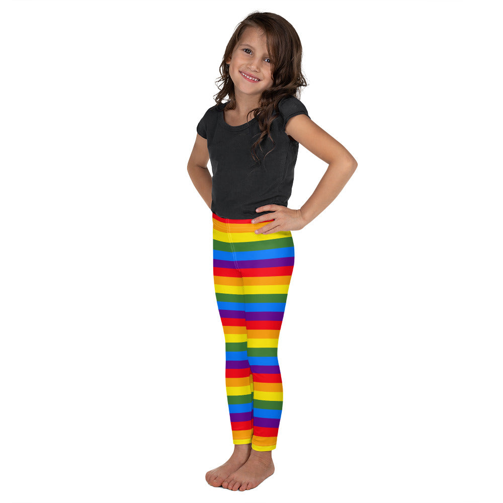 Bright Rainbow Stripes - Kid's Leggings