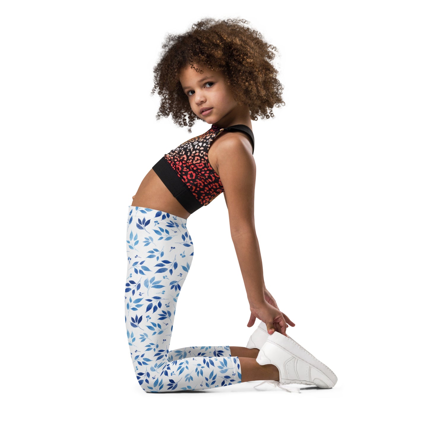 Blue Watercolor 5 - Kid's Leggings