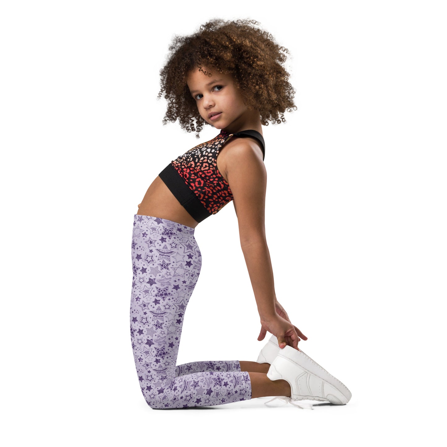 Purple Stars 51 - Kid's Leggings