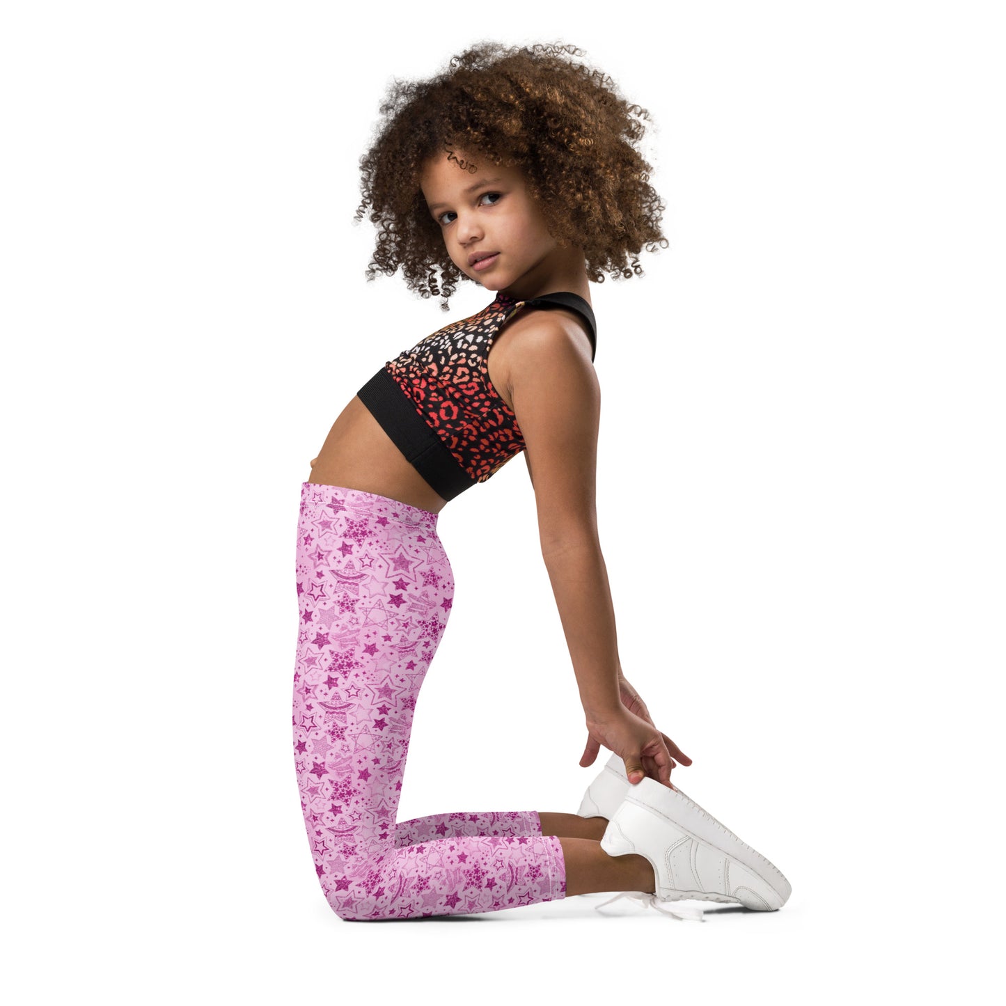 Pink Stars 39 - Kid's Leggings