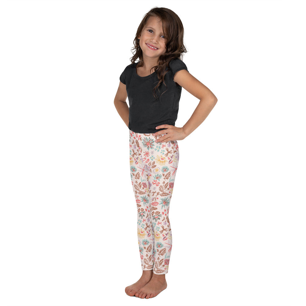 Hand Drawn Flowers 19 - Kid's Leggings