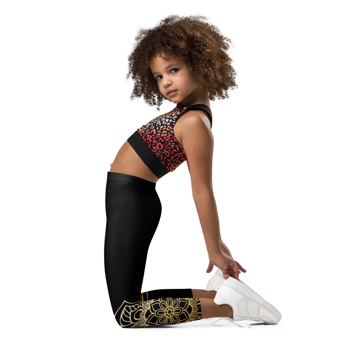Black with Mandala - Kid's Leggings