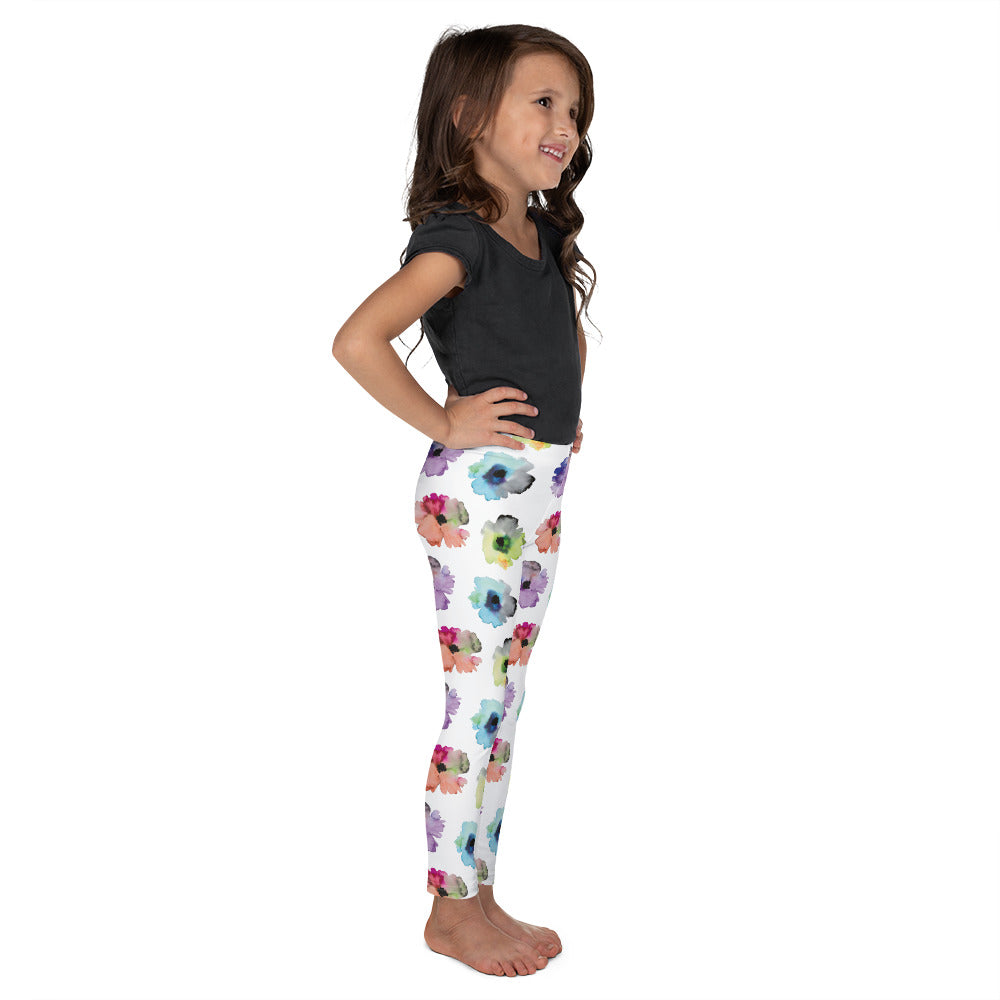 Watercolor Flowers - Kid's Leggings