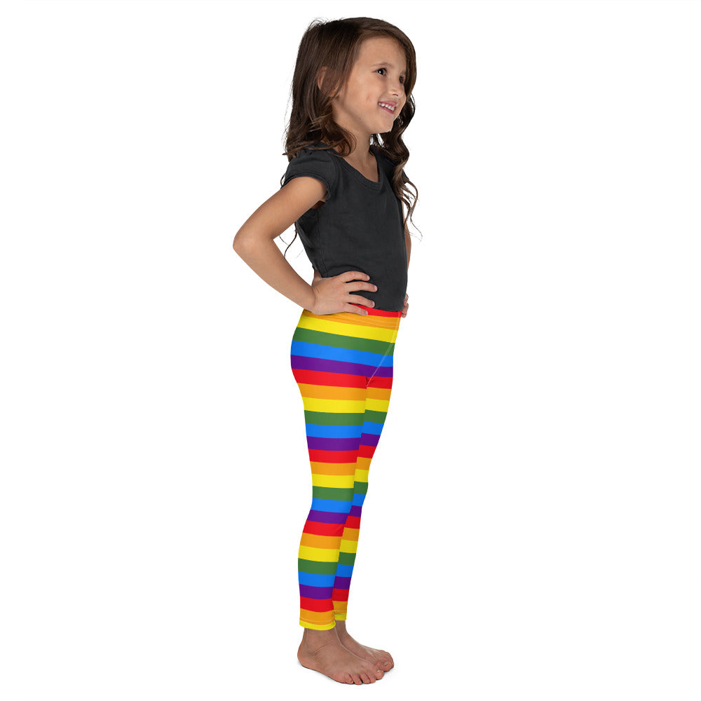 Bright Rainbow Stripes - Kid's Leggings