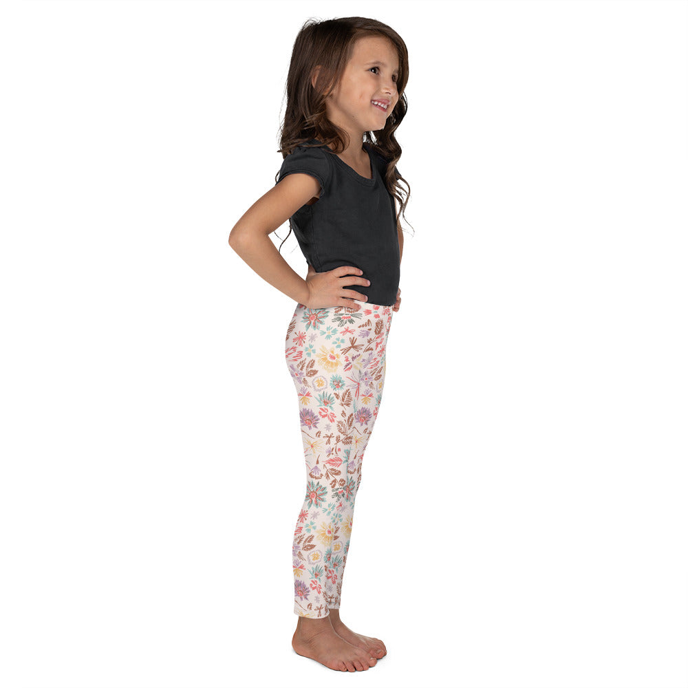 Hand Drawn Flowers 19 - Kid's Leggings