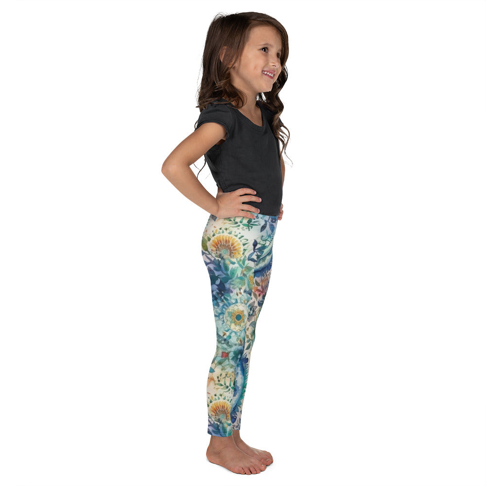 Watercolor Mandala 7 - Kid's Leggings