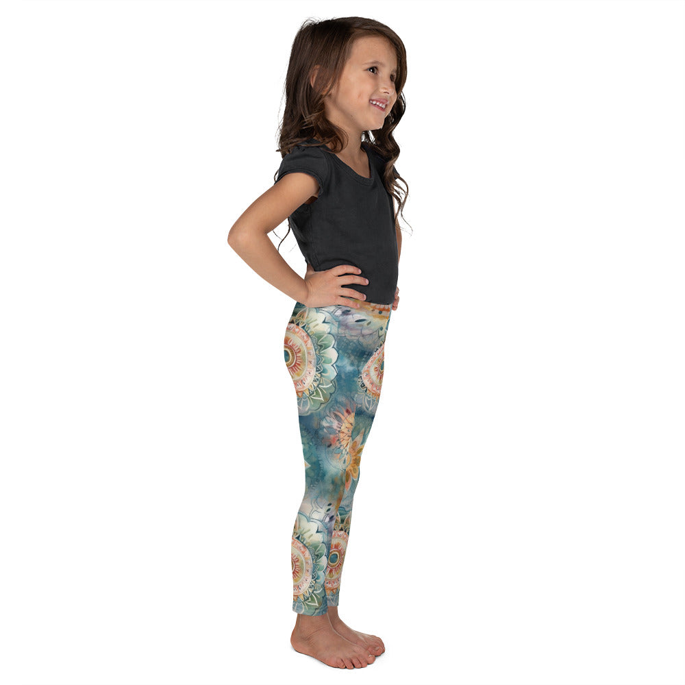 Watercolor Mandala 6 - Kid's Leggings