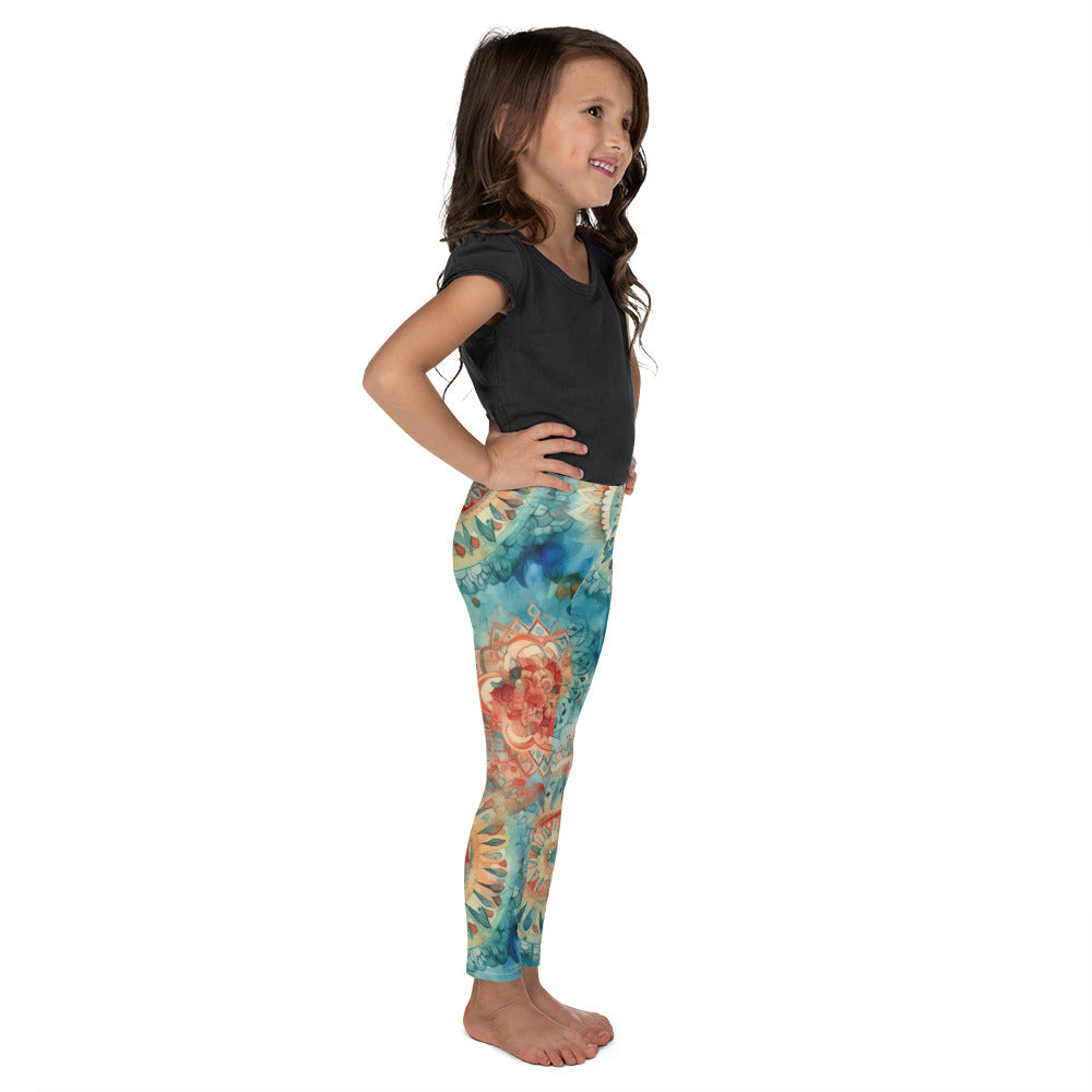 Watercolor Mandala 5 - Kid's Leggings