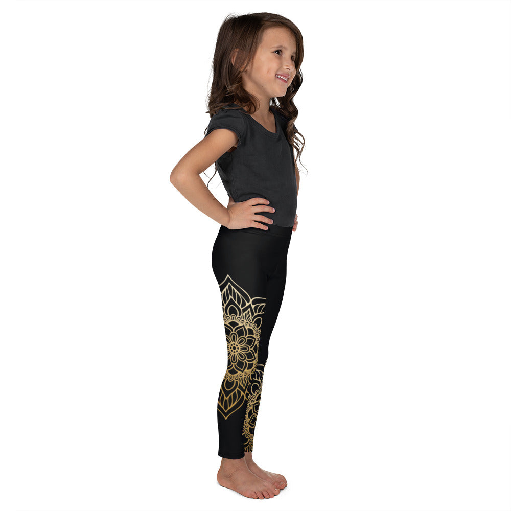 Black with Mandala - Kid's Leggings