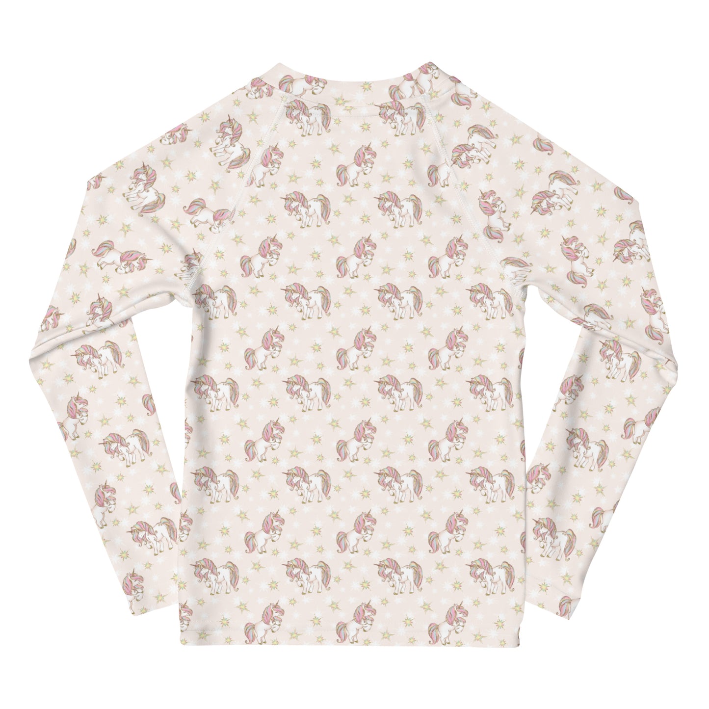 Pink Unicorn Pattern - Kids Rash Guard