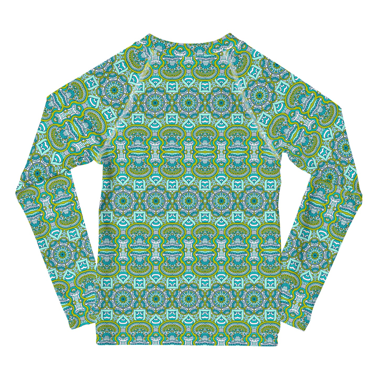 Green Mandala - Kids Rash Guard