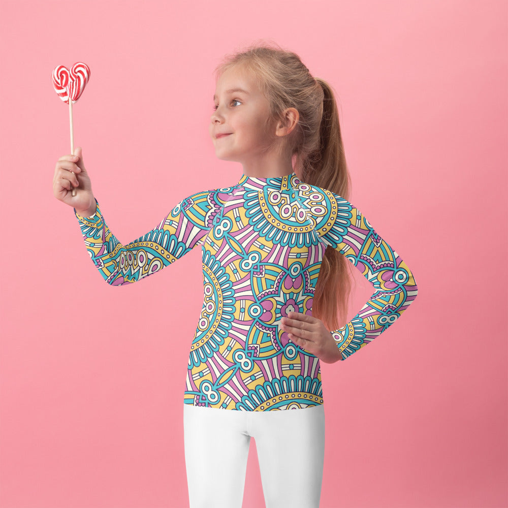 Pink and Blue - Kids Rash Guard