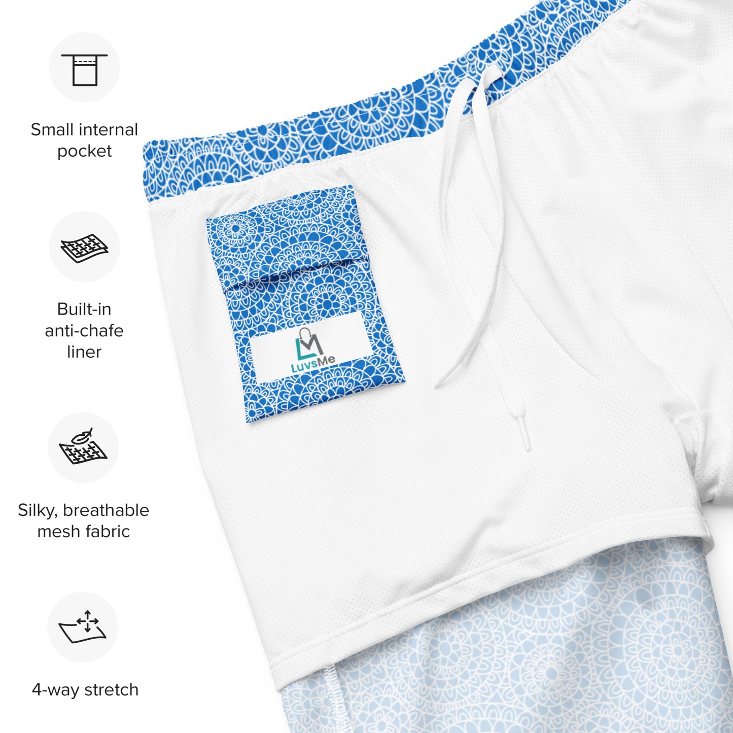 Blue Circles - Swim Trunks