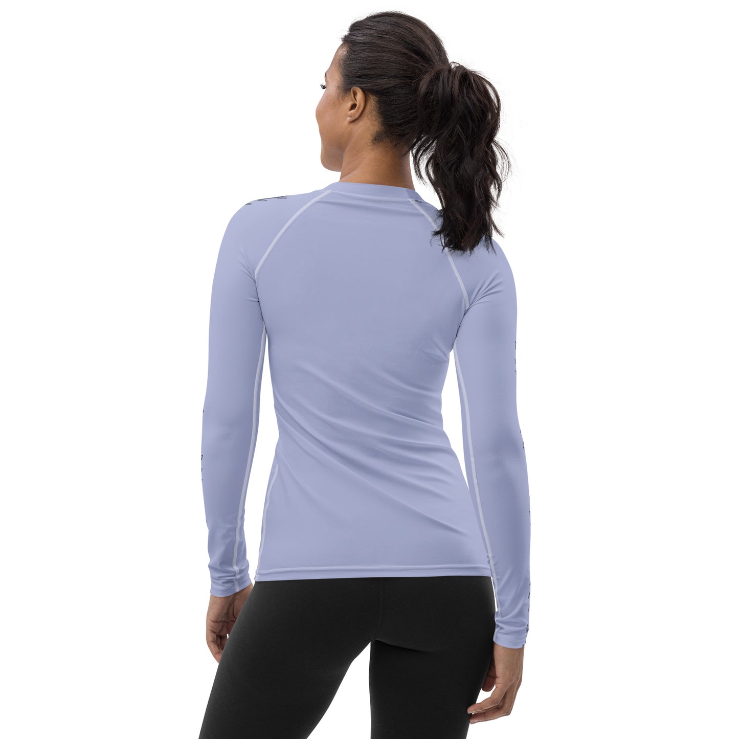 Sunset Heart - Heart Vines - Light Purple - Women's Rash Guard