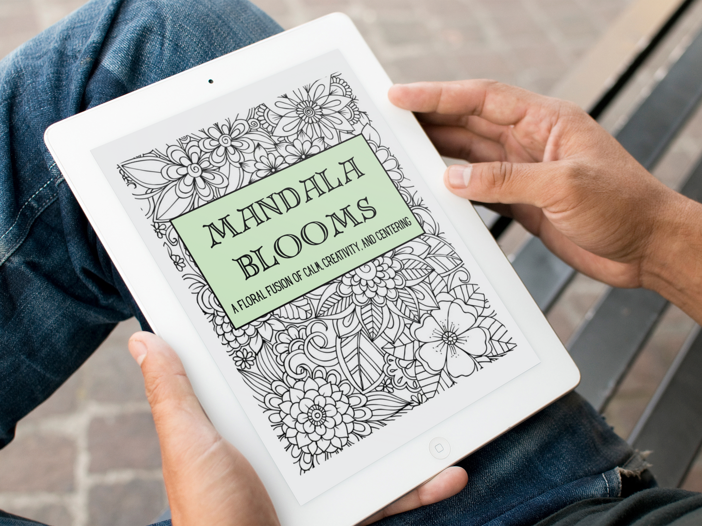 Mandala Blooms - A Floral Fusion of Calm, Creativity, and Centering - Digital Download