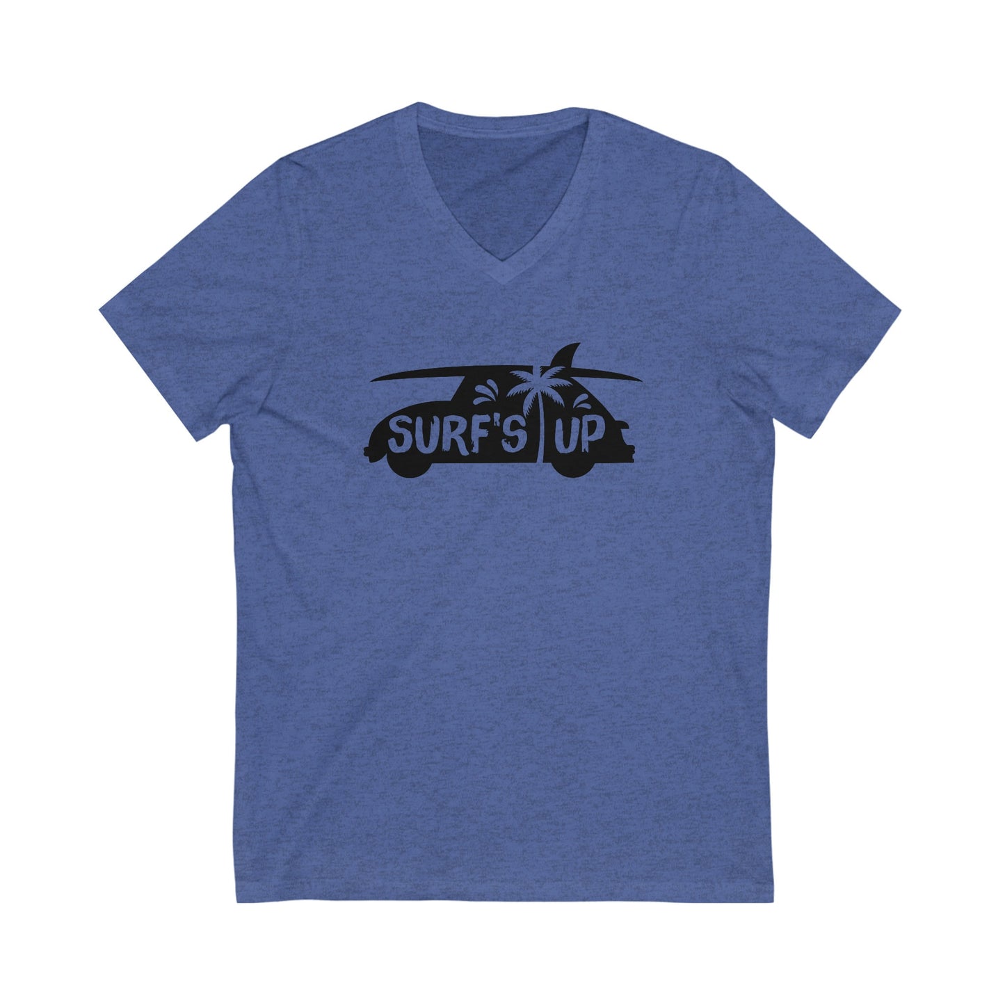 Unisex Jersey Short Sleeve V-Neck Tee - Surf's Up