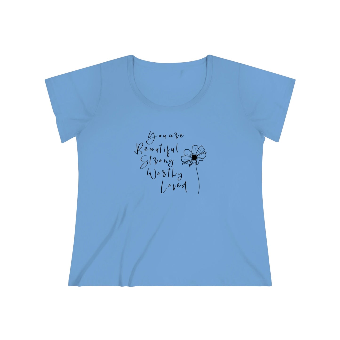Beautiful, Strong, Worthy, Loved - Women's Curvy Tee
