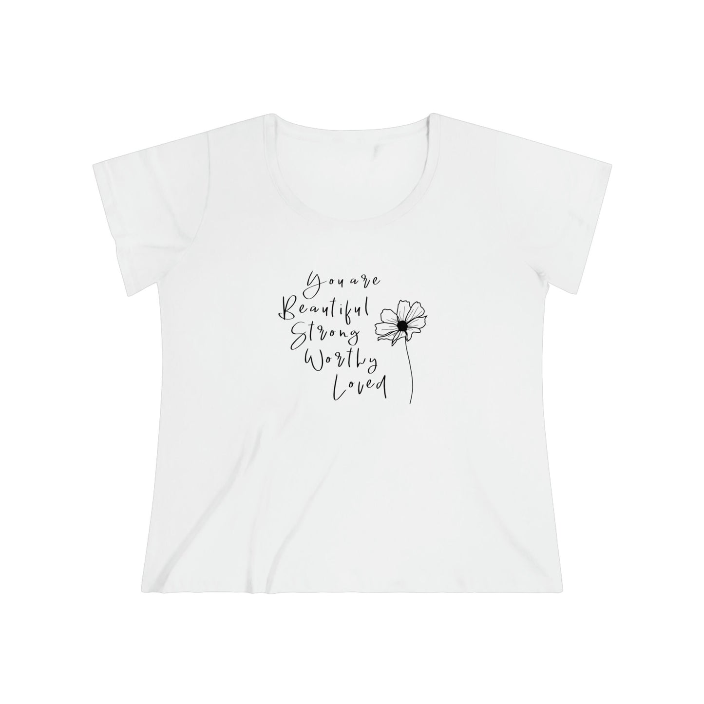 Beautiful, Strong, Worthy, Loved - Women's Curvy Tee