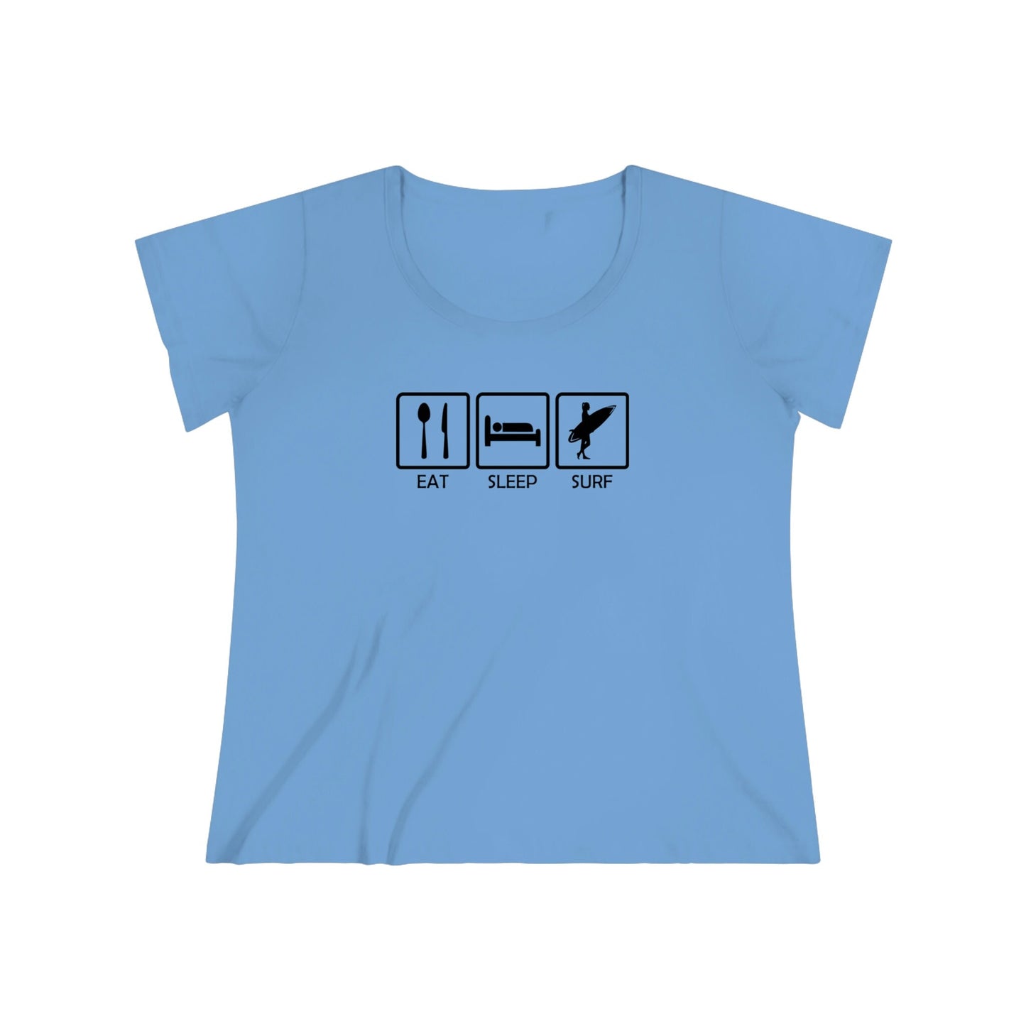 Eat, Sleep, Surf - Women's Curvy Tee
