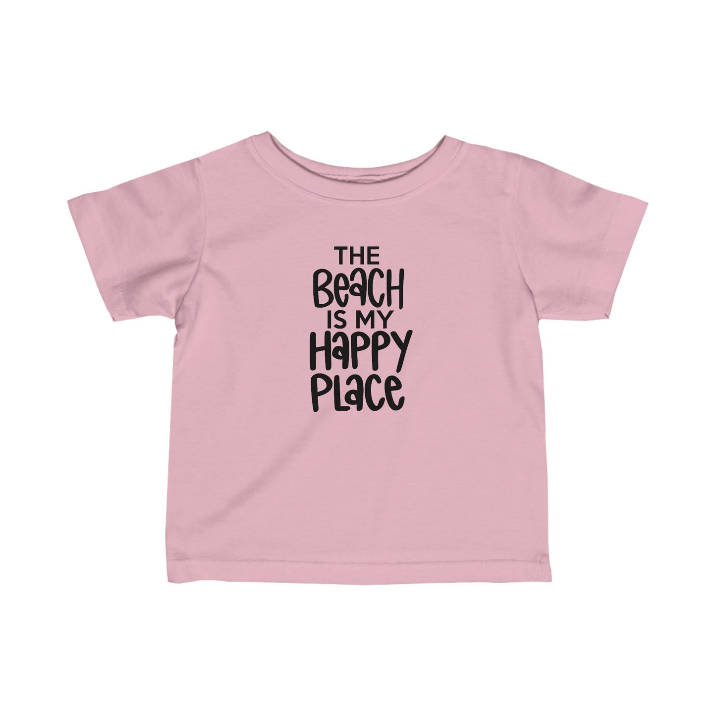 The Beach is My Happy Place - Infant Fine Jersey Tee