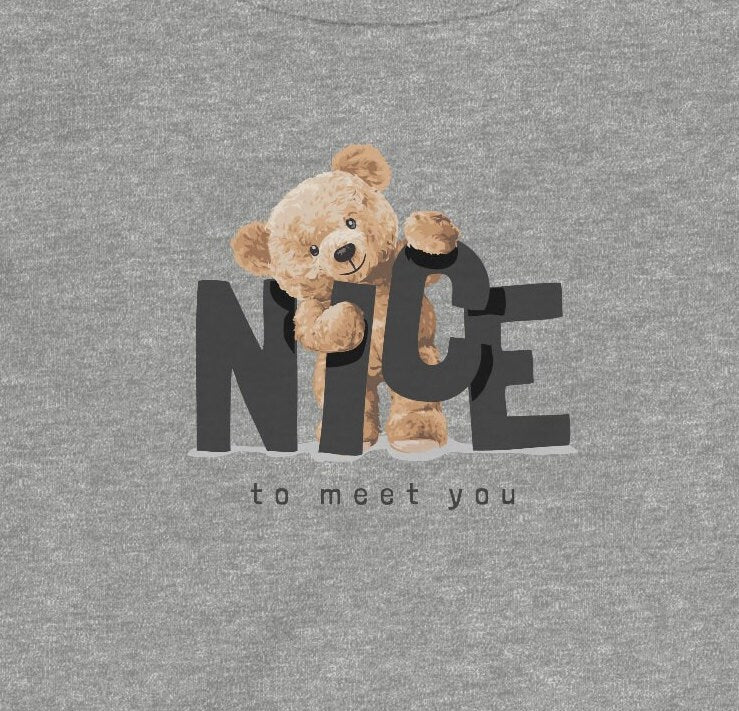 Nice to Meet You Bear - Infant Fine Jersey Tee