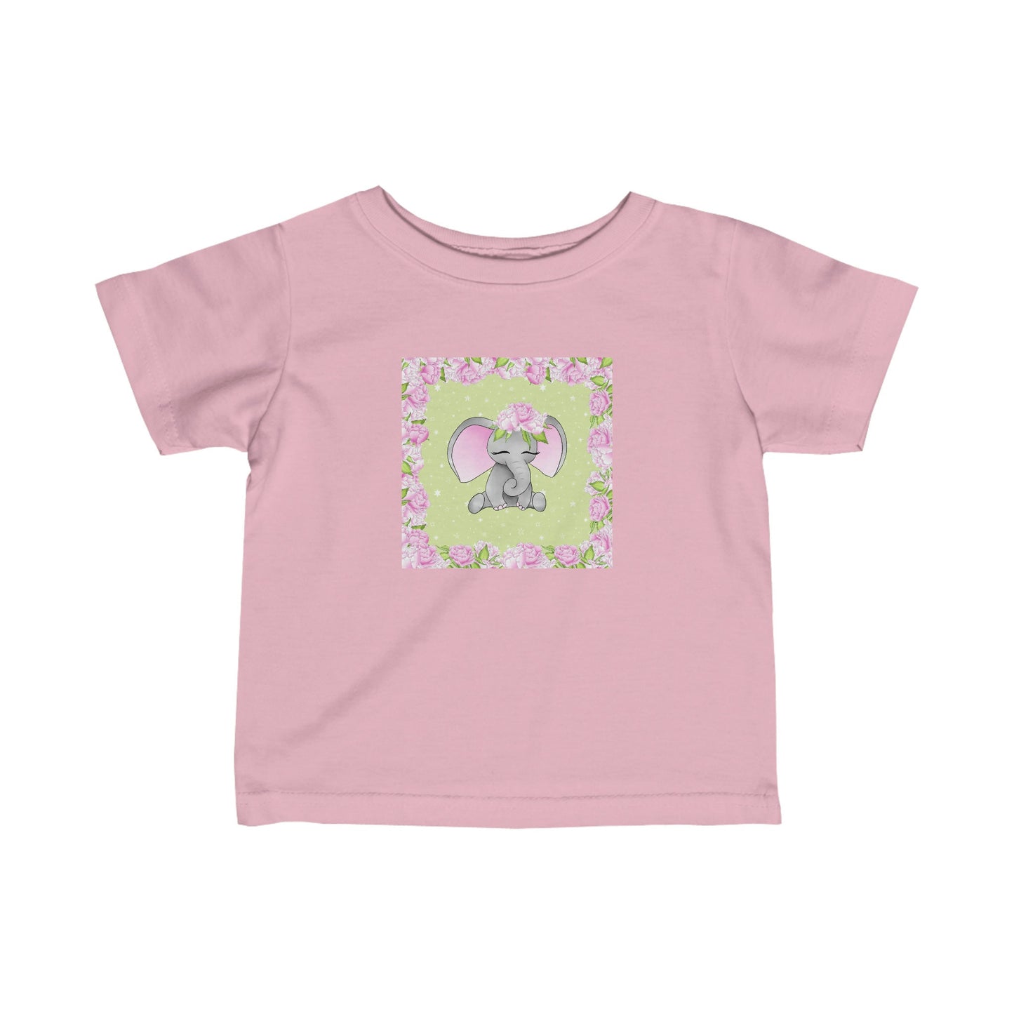 Pink Elephant - Infant Fine Jersey Tee
