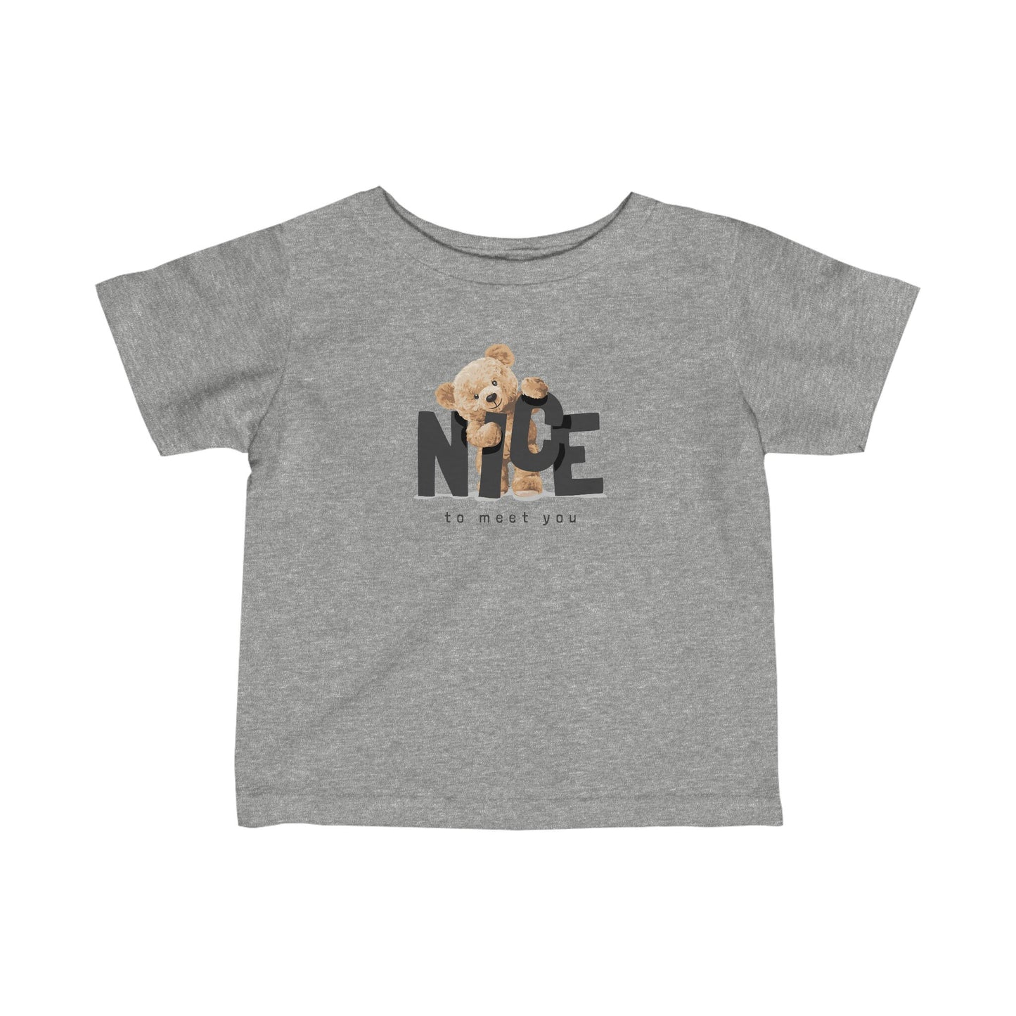 Nice to Meet You Bear - Infant Fine Jersey Tee
