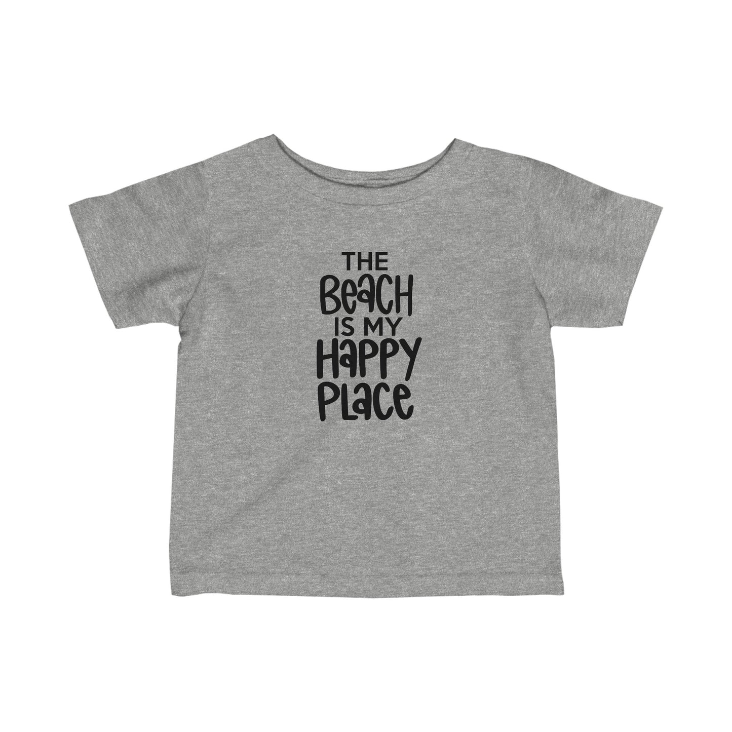 The Beach is My Happy Place - Infant Fine Jersey Tee