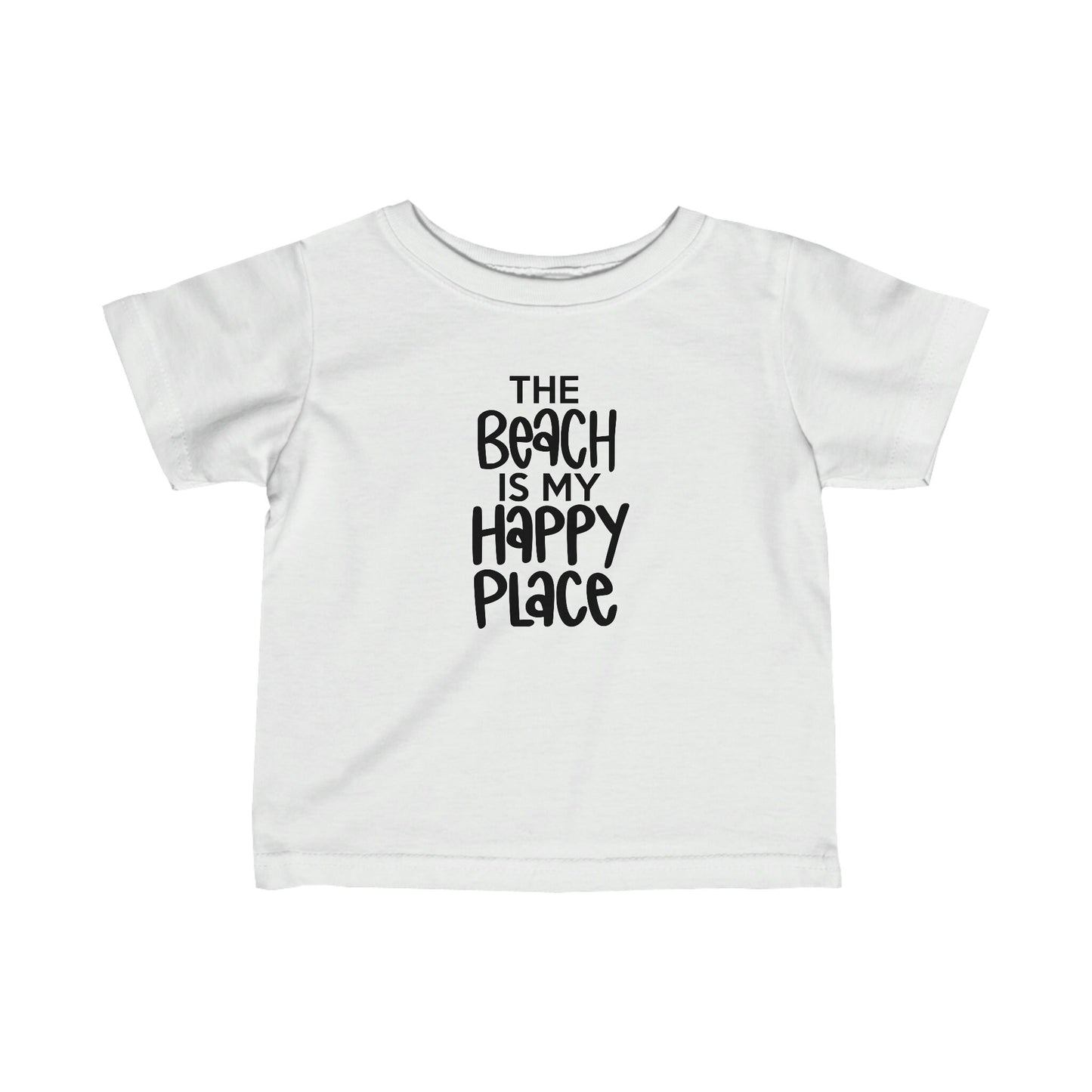 The Beach is My Happy Place - Infant Fine Jersey Tee